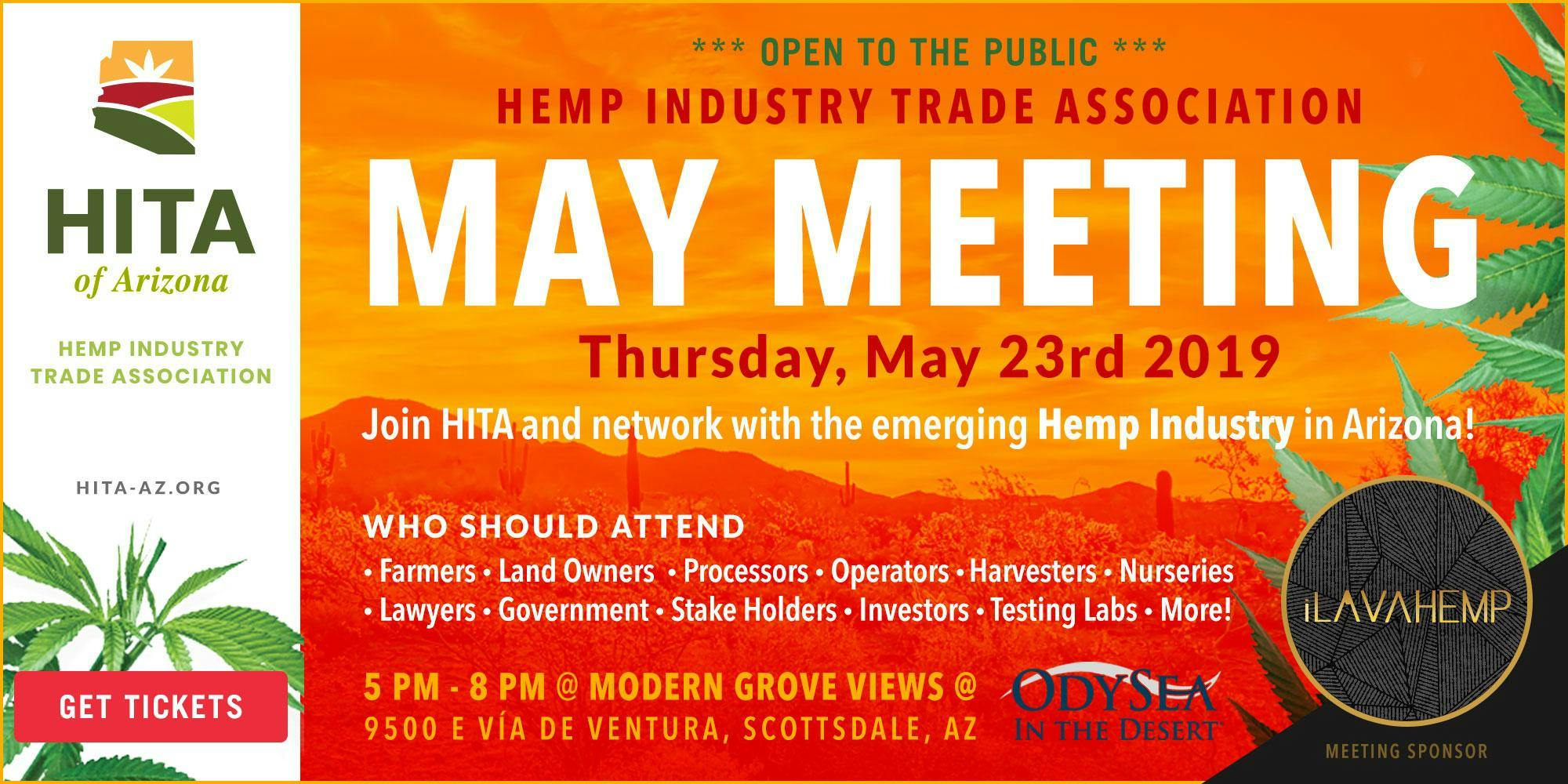 May's Hemp Industry Trade Association of Arizona Meeting 
