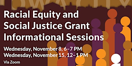 Virtual information sessions on City's Racial Equity & Social Justice Grant primary image