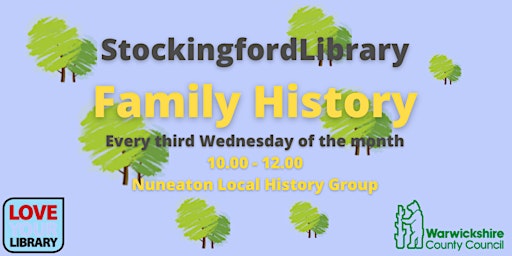 Hauptbild für Family History at Stockingford Library