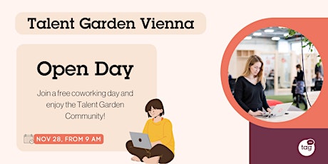Image principale de Open Coworking Day at Talent Garden Vienna