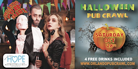 Primaire afbeelding van The Halloween Pub Crawl Saturday October 28th 2023(Orlando)