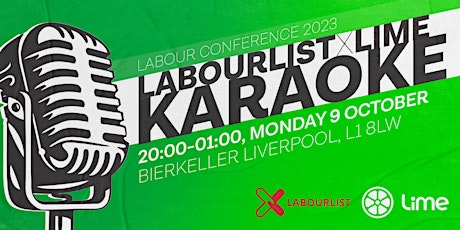 Imagem principal do evento LabourList X LIME Karaoke and Club night