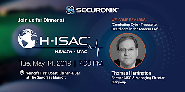 Dinner with Securonix at H-ISAC
