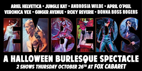 EMBERS - A Halloween Burlesque Spectacle at The Fox primary image