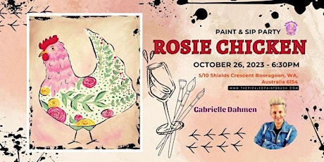 Paint & Sip Party - Rosie Chicken - October 26, 2023 primary image