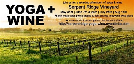 Yoga & Wine in the Vineyard (multiple dates) primary image