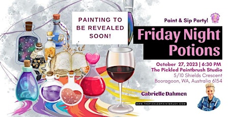 Paint & Sip Party - Friday Night Potions - October 27, 2023 primary image