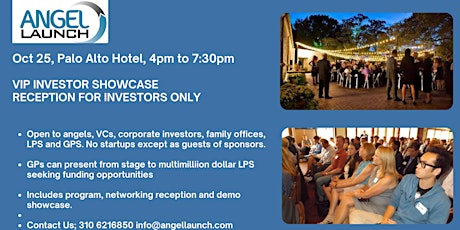 VIP Investor Showcase Reception: Investors Meet LPs and Family Offices primary image