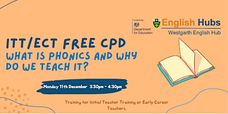 Image principale de ITT/ECT Free CPD - What is Phonics and why do we teach it?