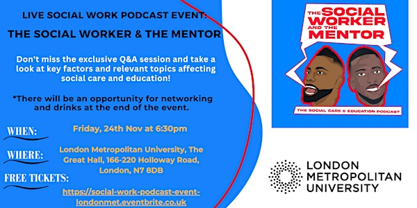 Live Social Work Podcast Event: The Social Worker & the Mentor
