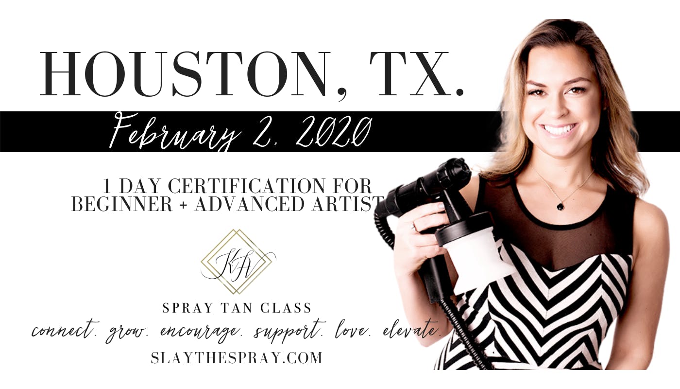 Spray Tan Training | Slay the Spray Sunless Tour Houston, TX
