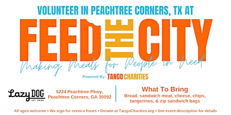 Feed The City Peachtree Corners: Making Meals for People In Need