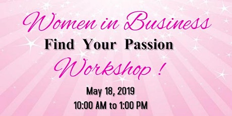 Find your Passion - Business Workshop! primary image