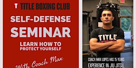 Self-Defense Seminar with Coach Max primary image