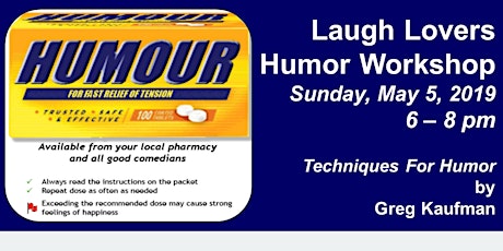 Laugh Lovers Toastmasters Open House: Humor Techniques primary image