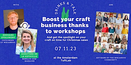 Boost your craft business thanks  to workshops - Drinks & Talk by Wecandoo primary image
