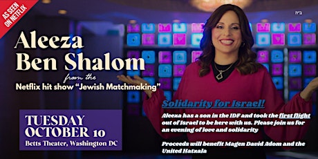 Imagem principal de Aleeza from Jewish Matchmaking: LIVE in DC