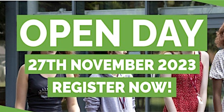 Hauptbild für Burton and South Derbyshire College- Open Day-  Monday 27th November 2023