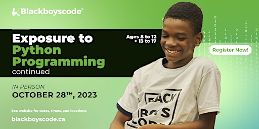 Black Boys Code Ottawa -  Exposure to Python Continued primary image