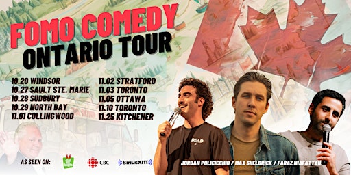 Fomo Comedy Tour Live in Collingwood | Simcoe Street Theatre primary image