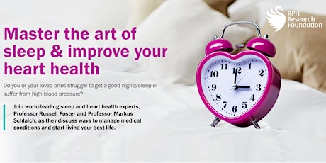 FREE COMMUNITY HEALTH TALK: MASTER THE ART OF SLEEP & IMPROVE YOUR HEART HEALTH primary image