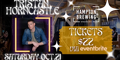 Imagem principal do evento Tristan Horncastle at Hampton Brewing Co.