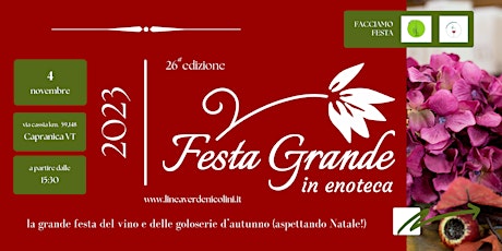 Primaire afbeelding van FESTA GRANDE in enoteca