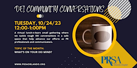 Imagem principal do evento October 2023 - PRSA Orlando CommUnity Conversations