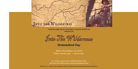 Into the Wilderness Homeschool Day primary image