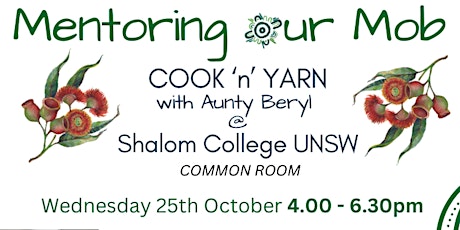 Imagem principal do evento Mentoring Our Mob - Cook 'n' Yarn with Aunty Beryl