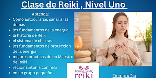 Learn Reiki en Espanol / Aprenda Reiki Nivel Uno! Reiki en Espanol primary image