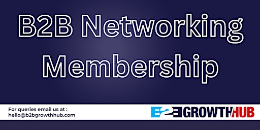 Imagem principal do evento B2B Networking Membership
