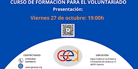 Primaire afbeelding van Curso de Formación para el Voluntariado