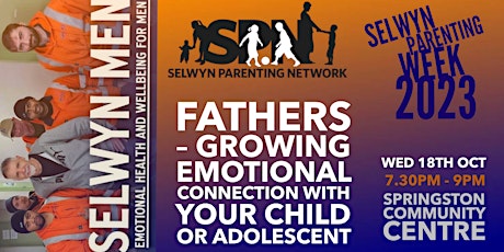 Fathers – Growing Emotional Connection with your child or adolescent primary image