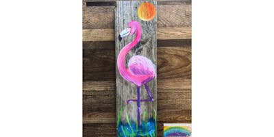 Flamingo on Pierwood! La Plata, Greene Turtle with Artist Katie Detrich!