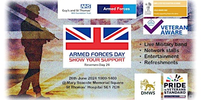 Guy's and St Thomas' NHS Trust Armed Forces Day 24 (Reserves Day) primary image