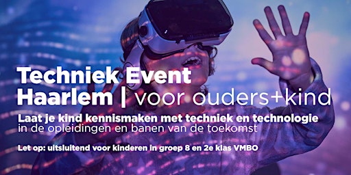 Tech event Haarlem voor ouders &  kind primary image