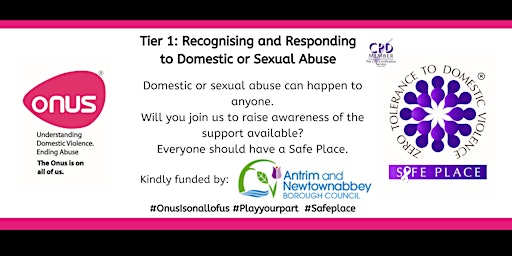 Primaire afbeelding van Recognising & Responding to Domestic or Sexual Abuse (Safe Place) - ANA BC