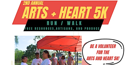 Hauptbild für Volunteers needed - Arts and Heart 5k: Community Health Fair