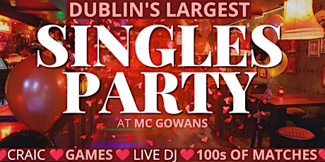 Imagem principal do evento Mc Gowans Singles Party *LADIES TICKETS*