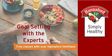 Immagine principale di Goal Setting with the Experts hosted by a Hannaford Dietitian 