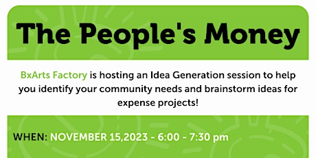 Imagen principal de People’s Money Idea Generation Session