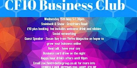 CF10 Business Club - May Meetup primary image