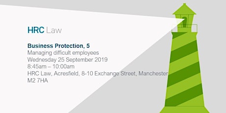 Business Protection Seminar - Managing difficult employees primary image