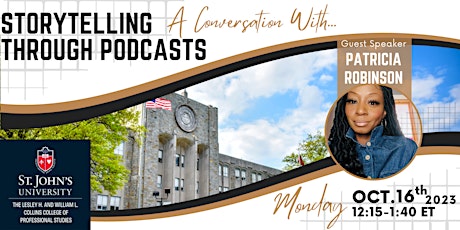 Storytelling through Podcasts: A Conversation with Patricia Robinson primary image