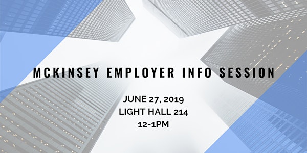 McKinsey Employer Info Session