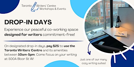 Toronto Writers' Centre Drop-In Days