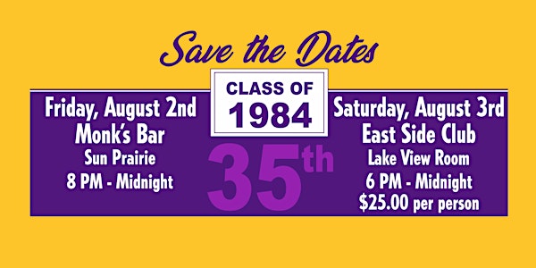 Madison East Class of 1984 35th Reunion