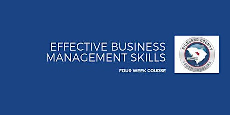 Effective Business Management Skills Series (4 week course) primary image