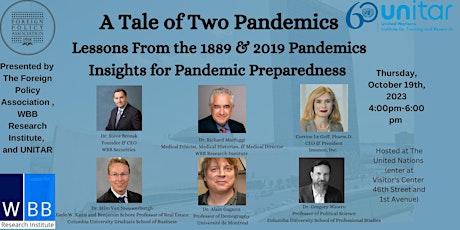 Image principale de A Tale of Two Pandemics: Lessons From the 1889 & 2019 Pandemics